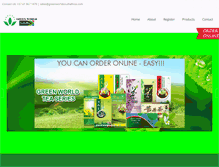 Tablet Screenshot of greenworldsouthafrica.com